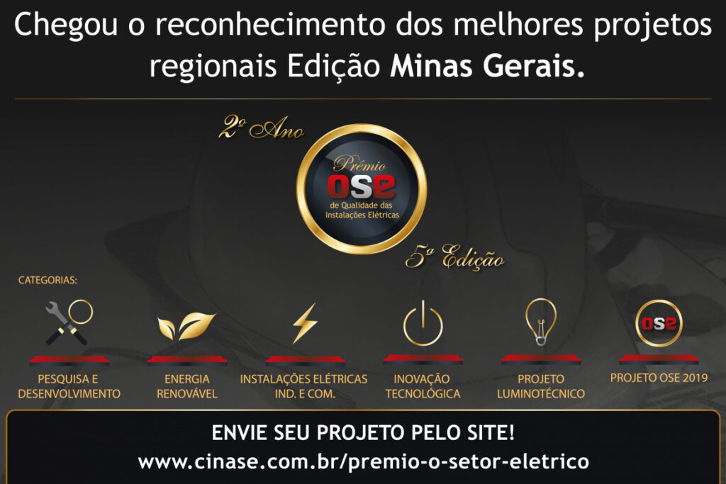 Premiação para os melhores projetos de Engenharia Elétrica no Estado de Minas Gerais