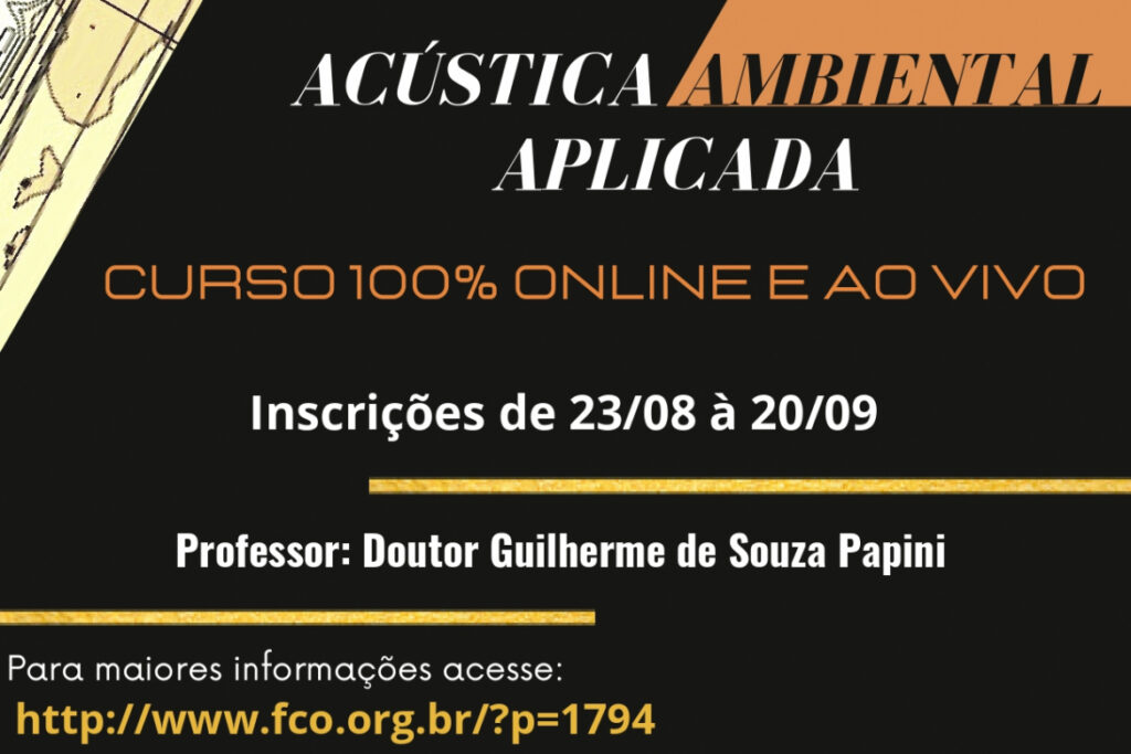 Curso Acústica Ambiental Aplicada – EAD